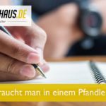 Was braucht man in einem Pfandleihhaus?