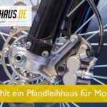 Was zahlt ein Pfandleihhaus für Motorrad?